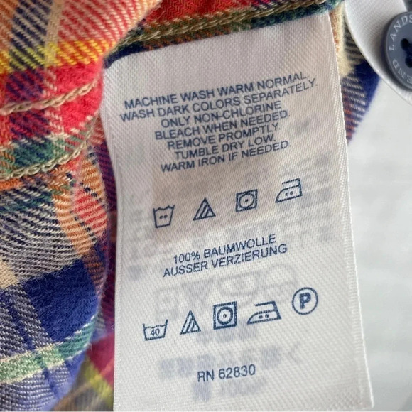 Lands End Mens Size M Long Sleeve Button Down Shirt 3202 - Picture 2 of 7